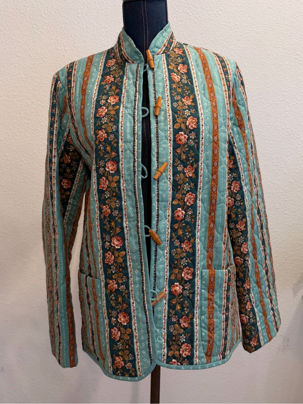 Handmade Quilted Floral Cottagecore Jacket